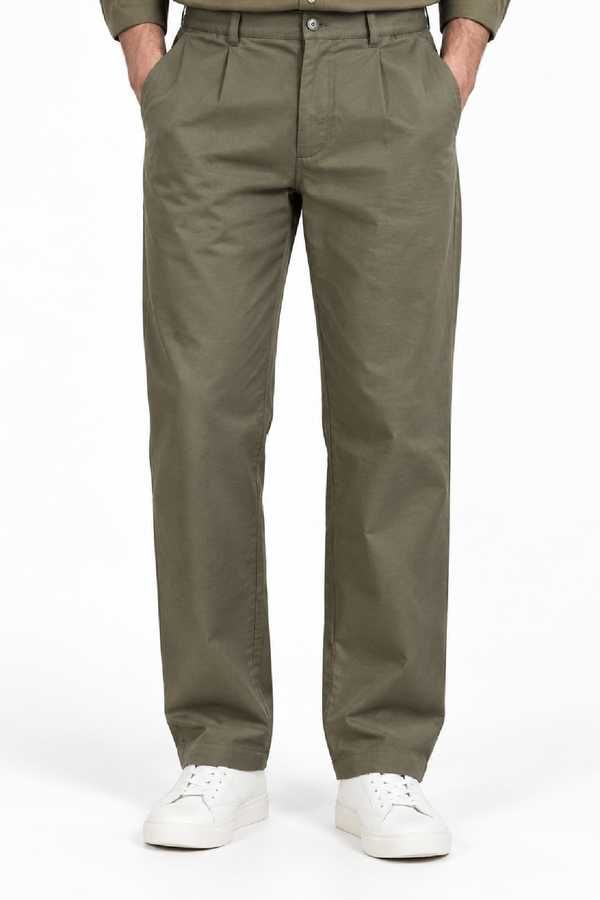 Green Cotton Pant