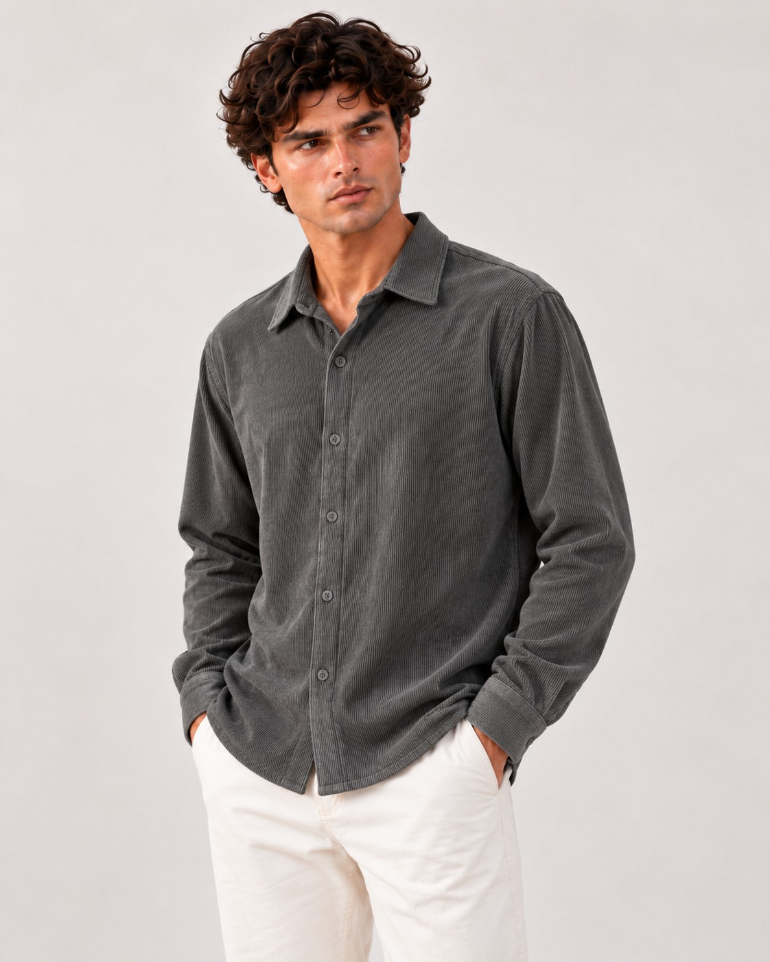 Grey Shirt Full Sleeve