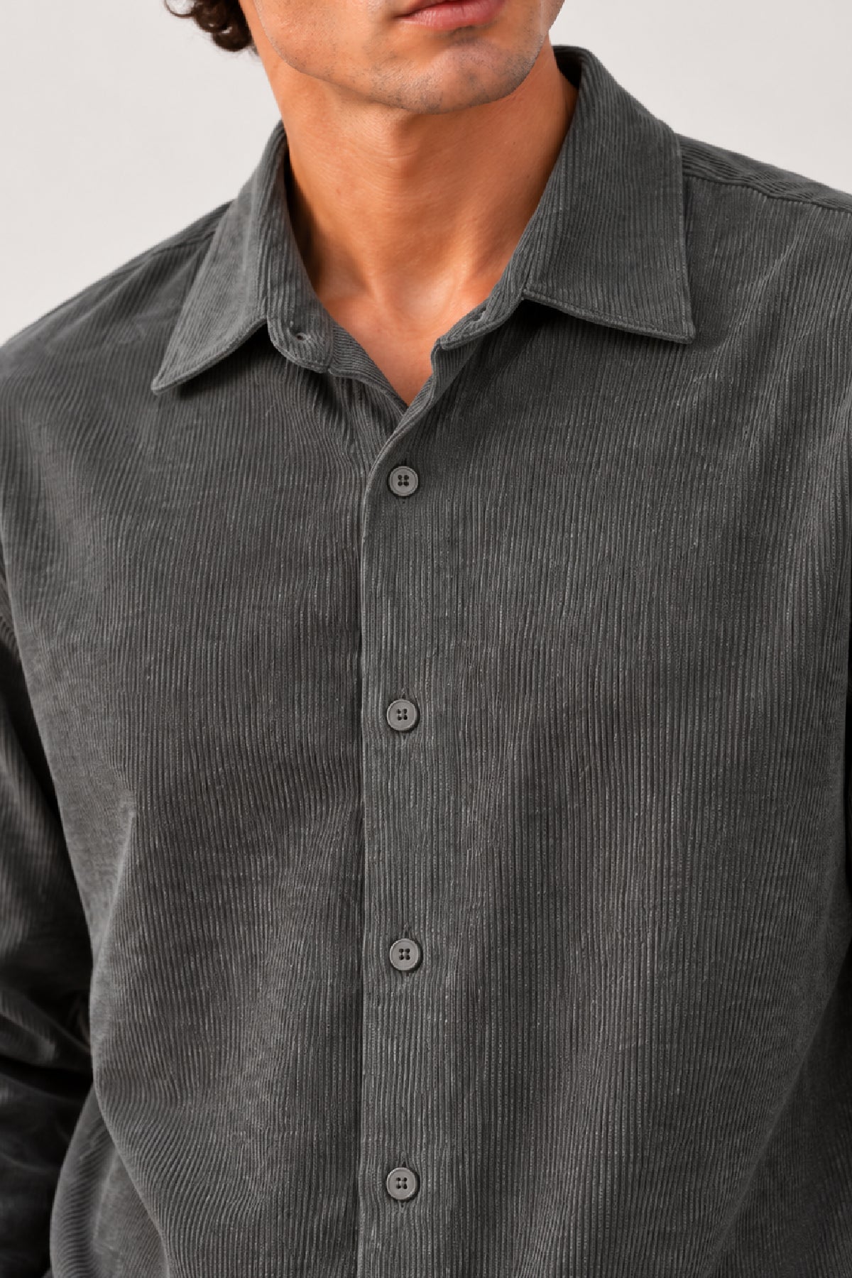 Grey Shirt Full Sleeve Secondary image