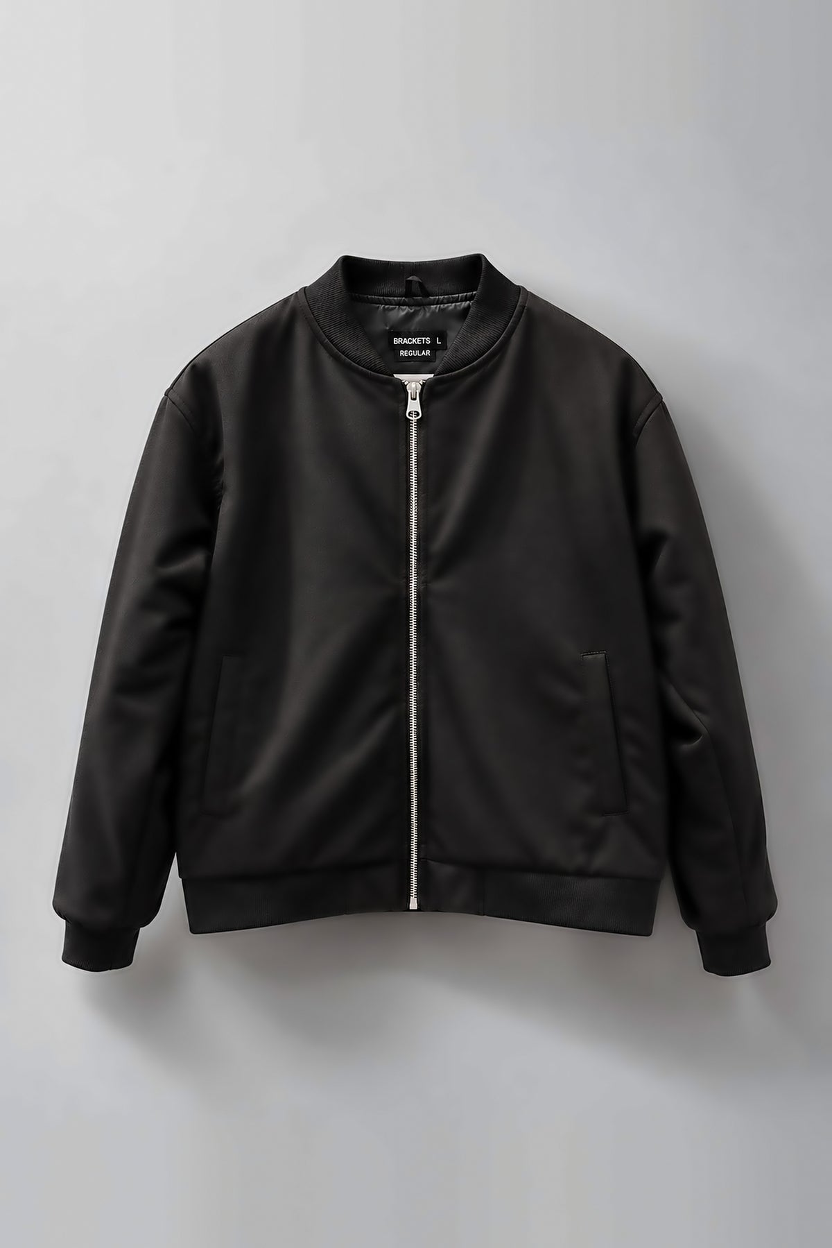 Black Suede Bomber Jacket Main image