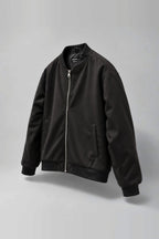 Black Suede Bomber Jacket