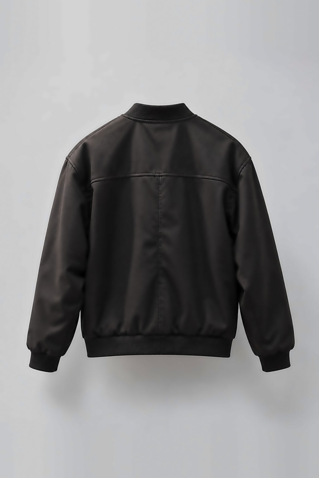 Black Suede Bomber Jacket