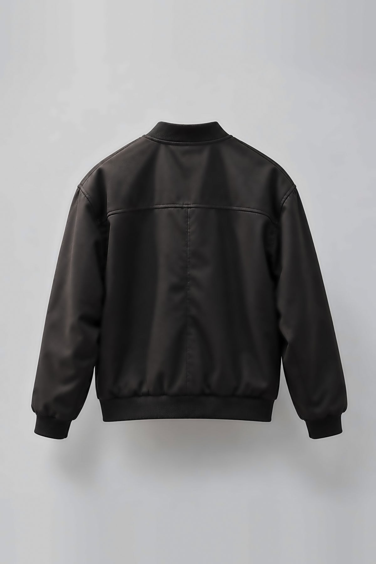 Black Suede Bomber Jacket