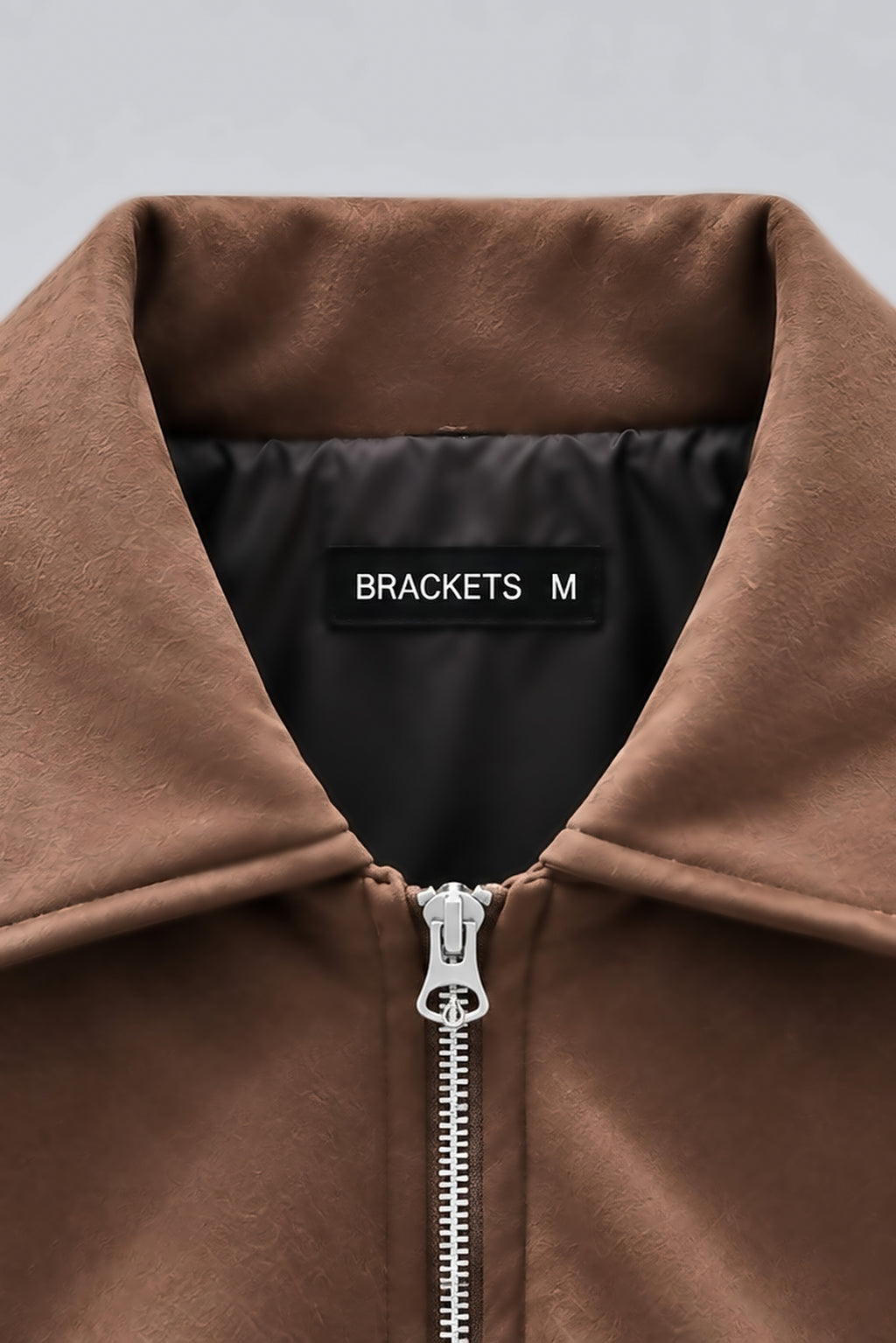 Dark Brown Suede Bomber Jacket