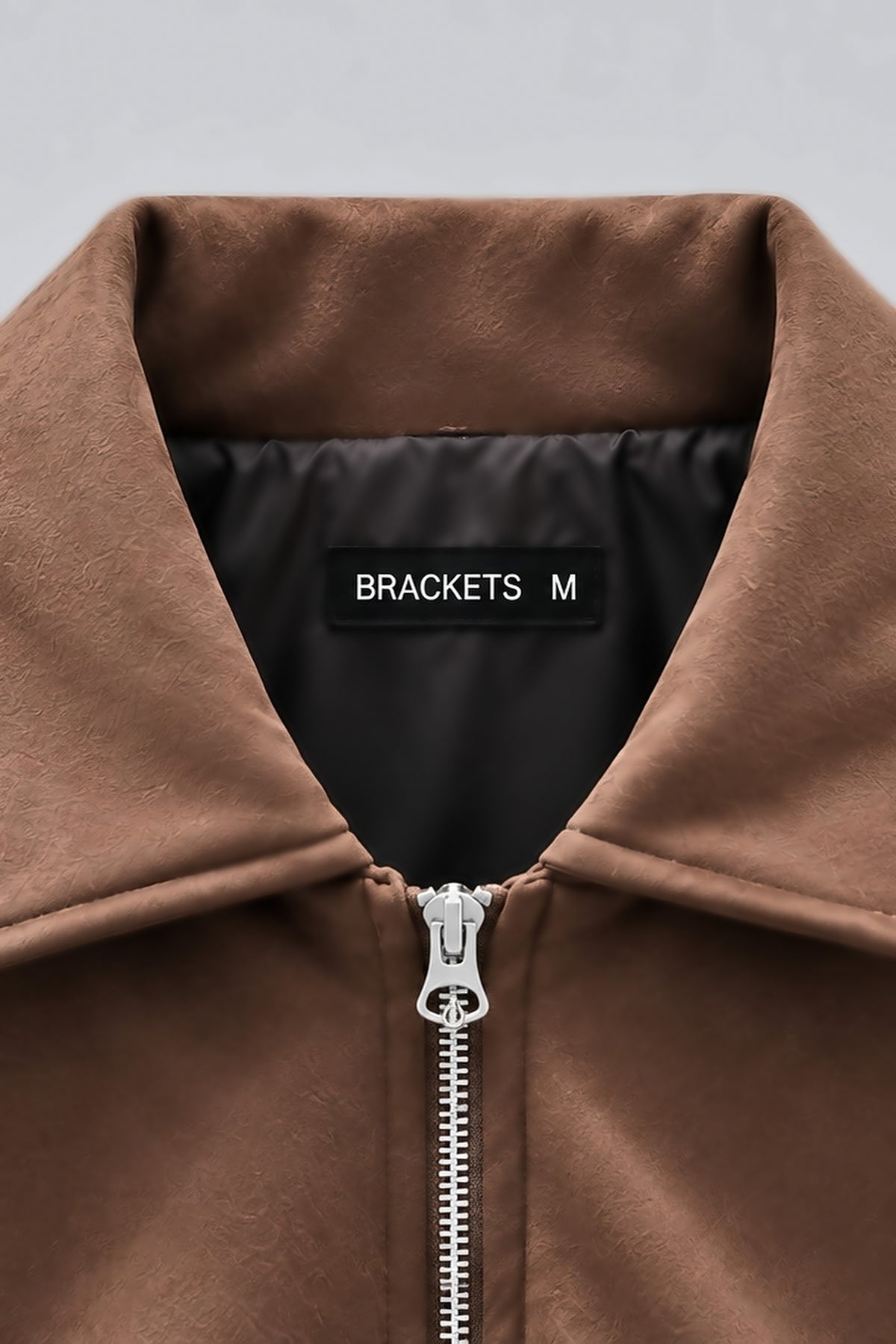 Dark Brown Suede Bomber Jacket