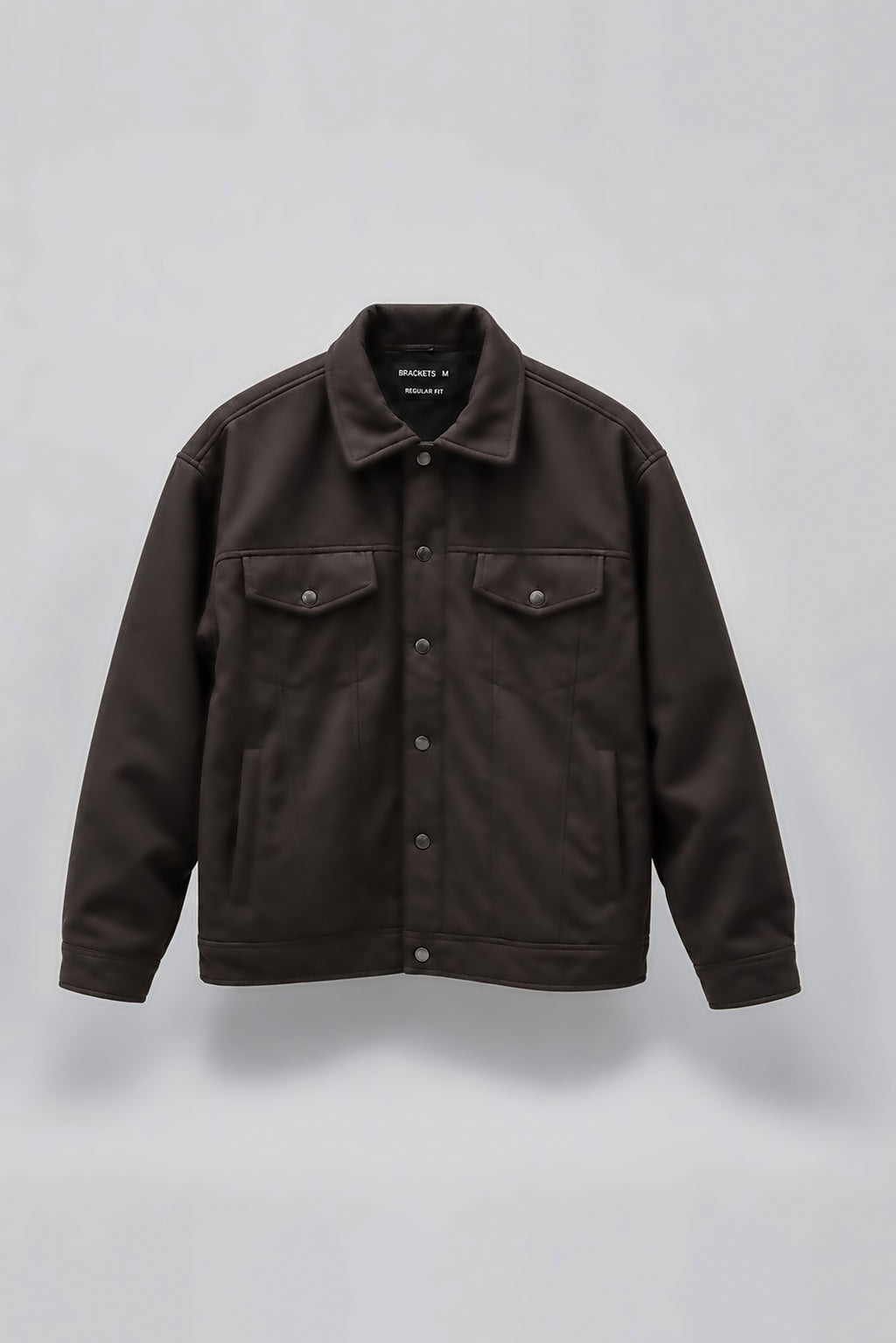 Black Suede Utility Jacket