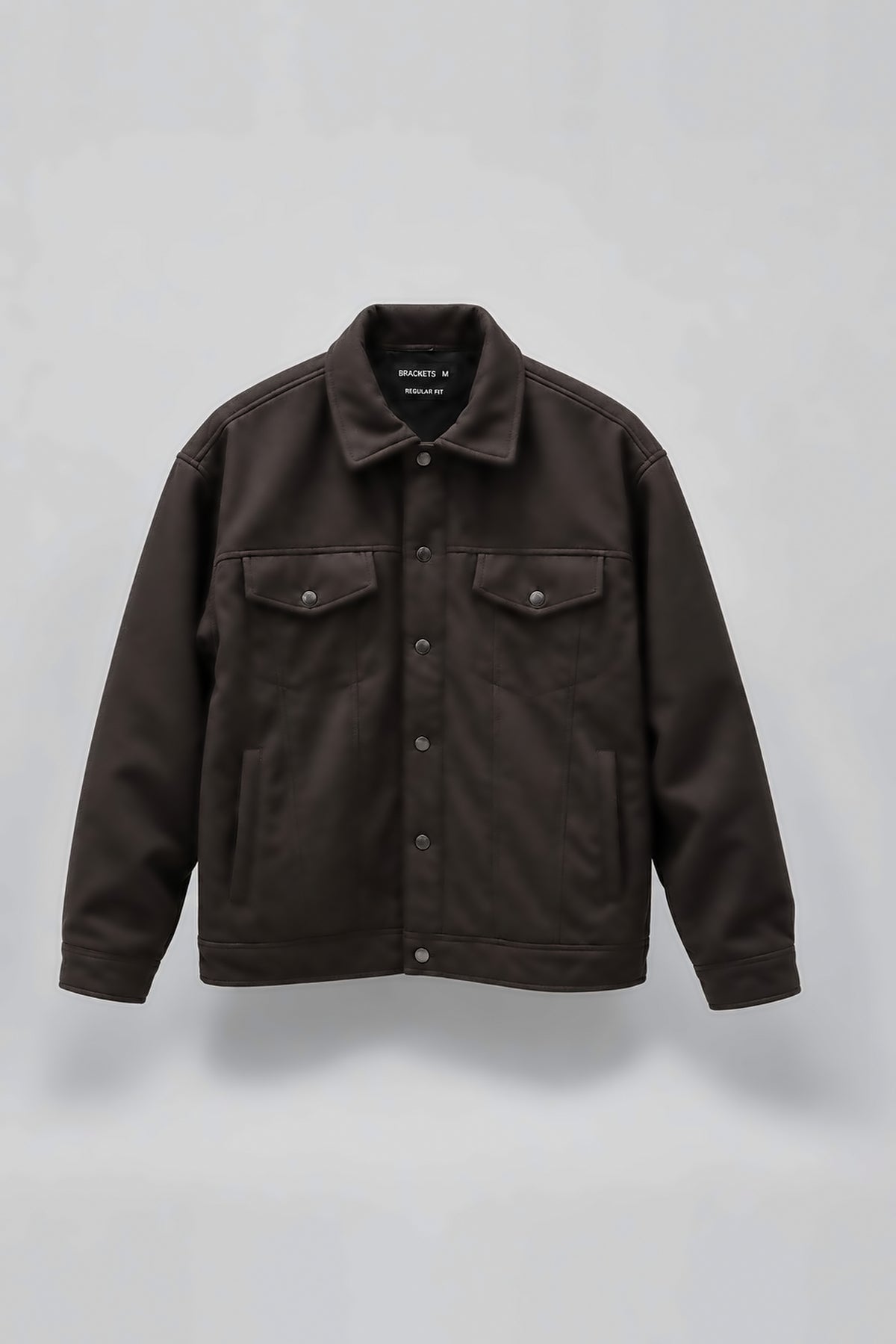 Black Suede Utility Jacket