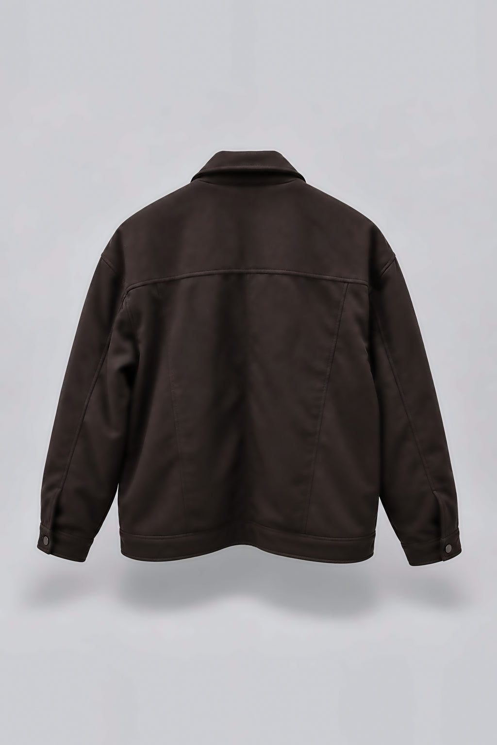 Black Suede Utility Jacket