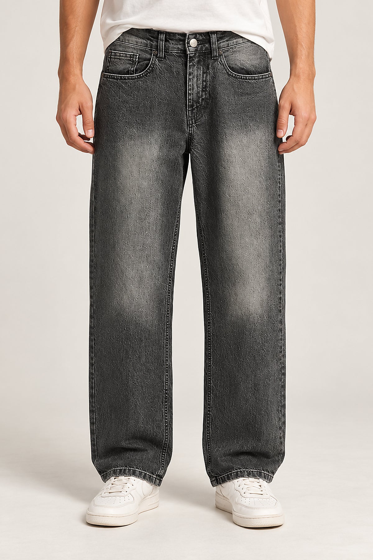 Denim Pant Relax Fit Grey