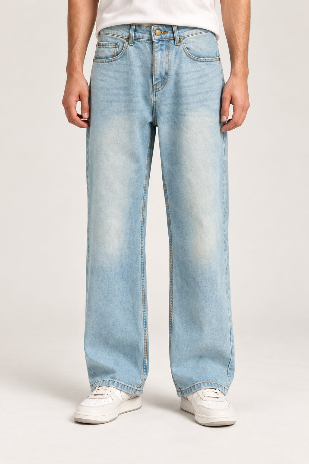 Denim Pant Relax Fit Light Blue