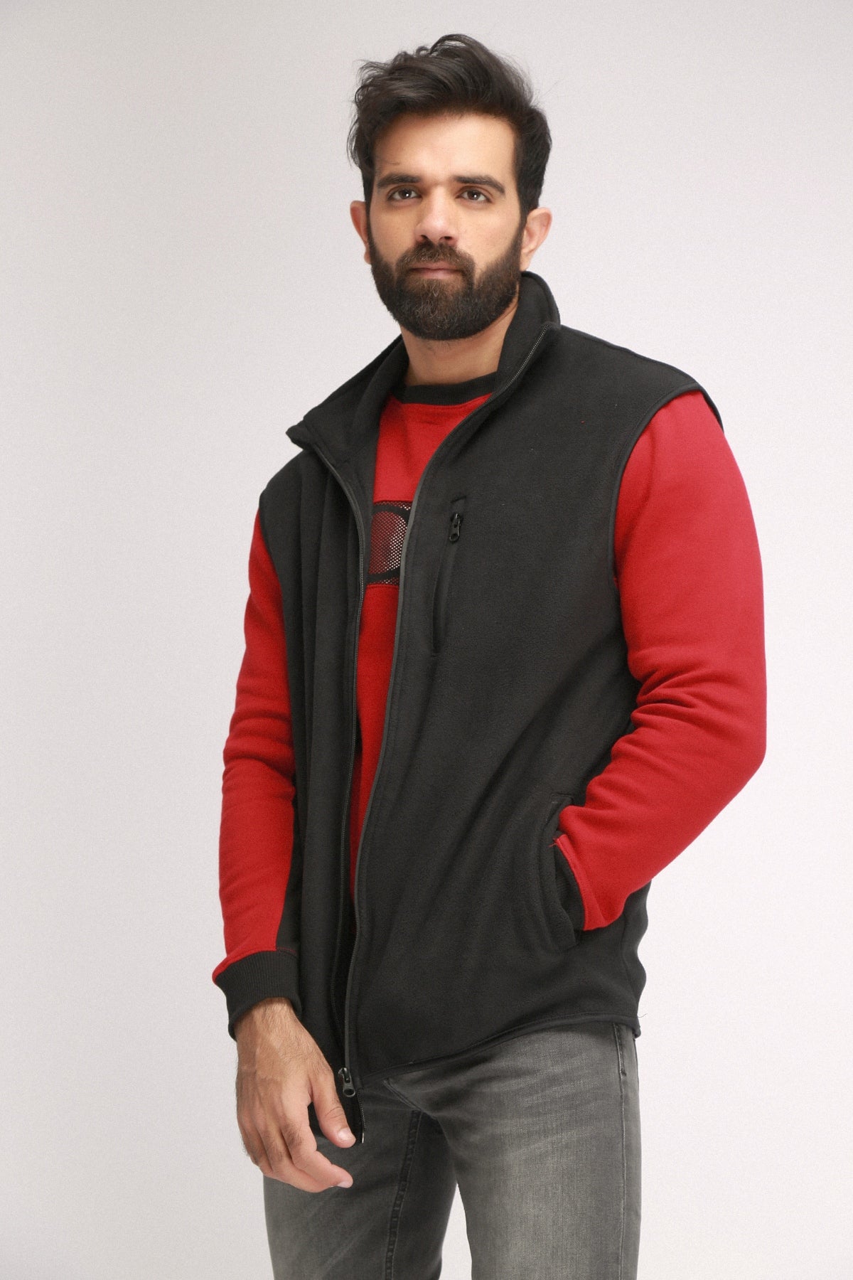 ZIPPER MICRO POLAR FLEECE S/L - Brackets