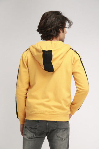 CASUAL YELLOW ZIPPER JACKET - Brackets