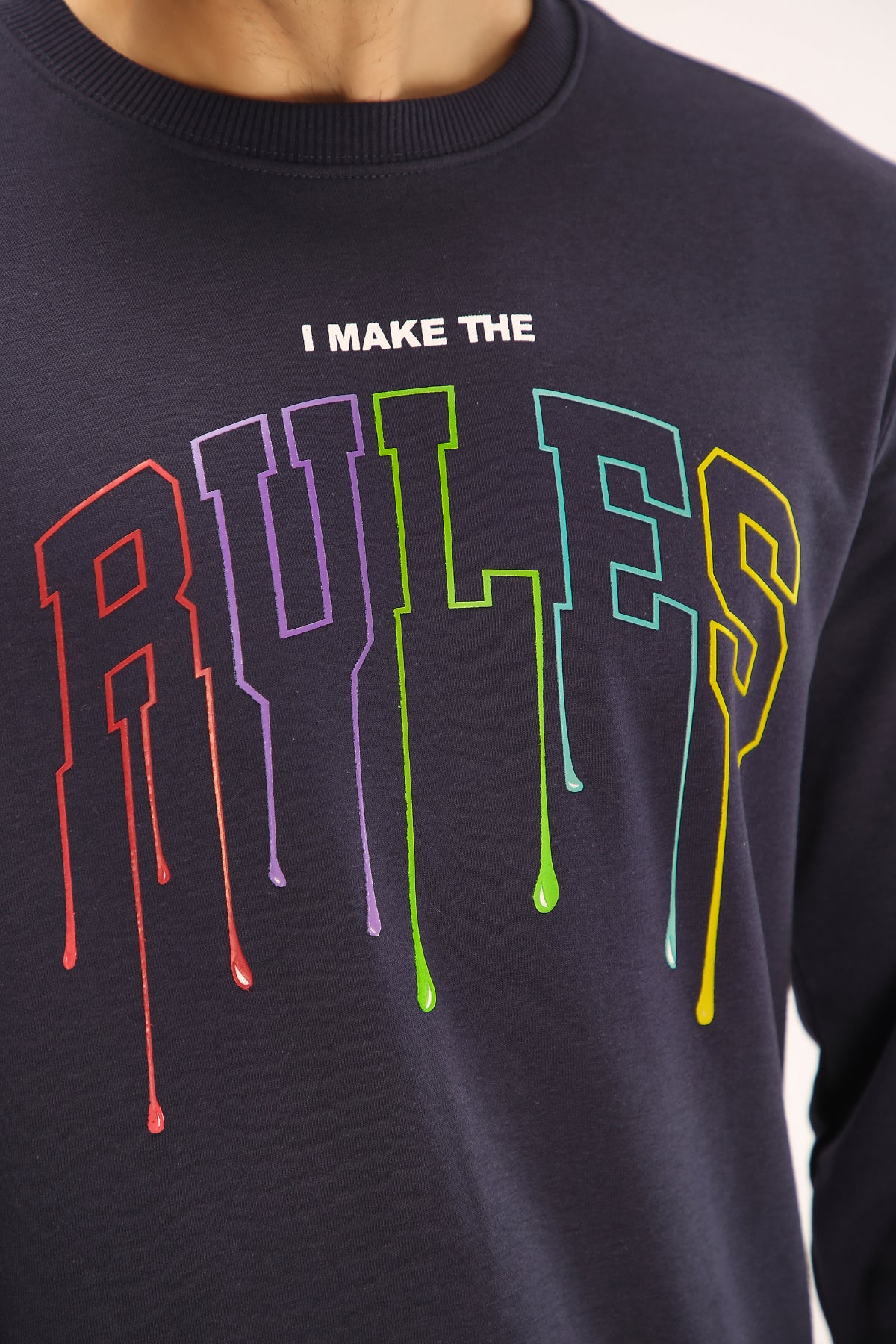 SWEAT SHIRT- BLUE - Brackets