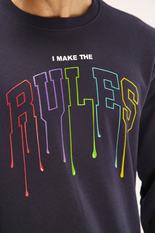 SWEAT SHIRT- BLUE - Brackets