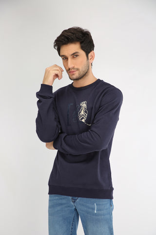 SWEAT SHIRT- BLUE - Brackets