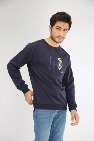 SWEAT SHIRT- BLUE - Brackets