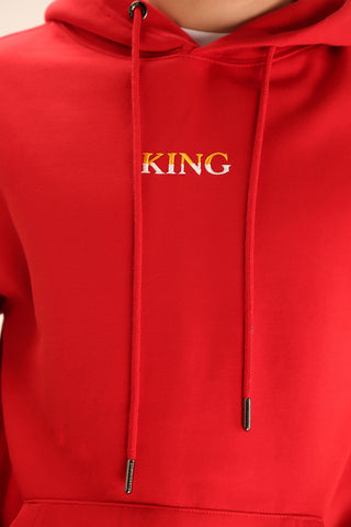 PULL OVER HOOD- RED - Brackets
