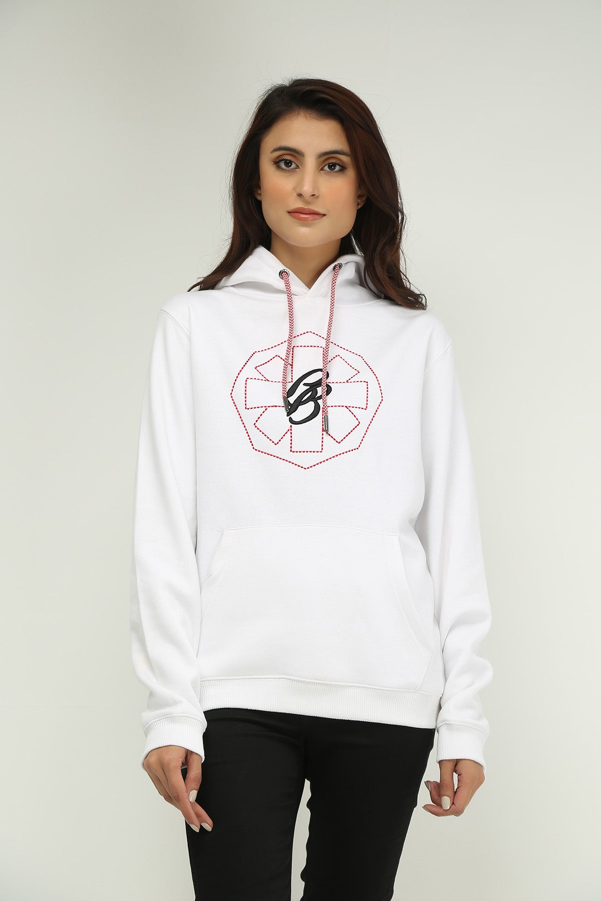 UNISEX EMBROIDERED HOODIE - Brackets