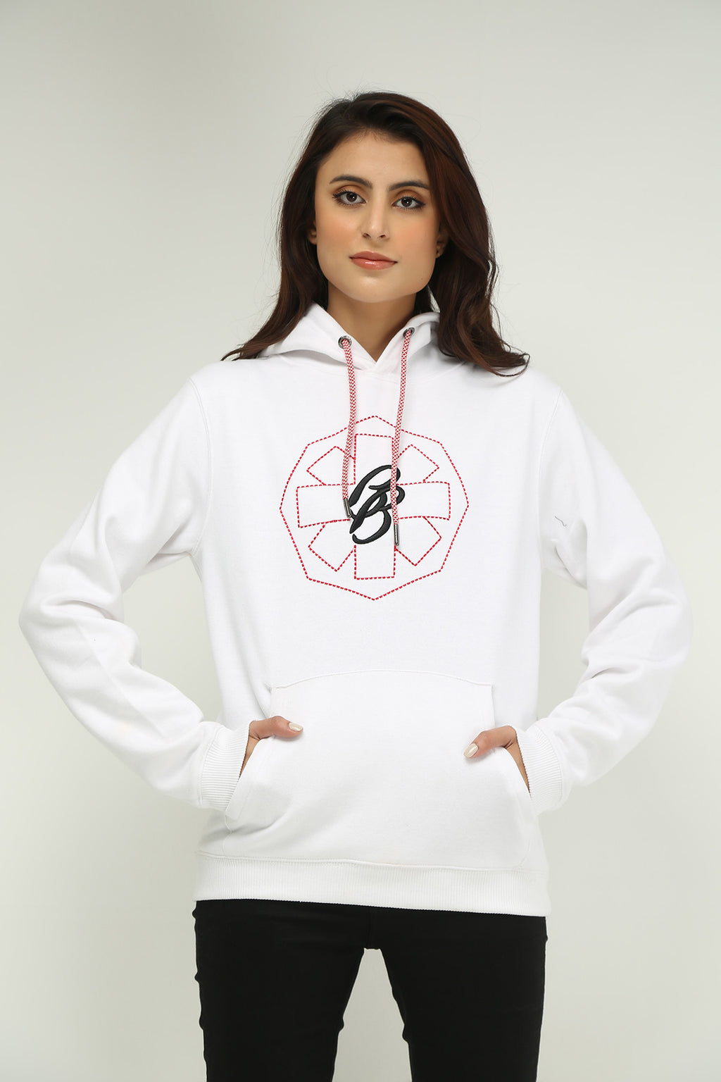 UNISEX EMBROIDERED HOODIE - Brackets