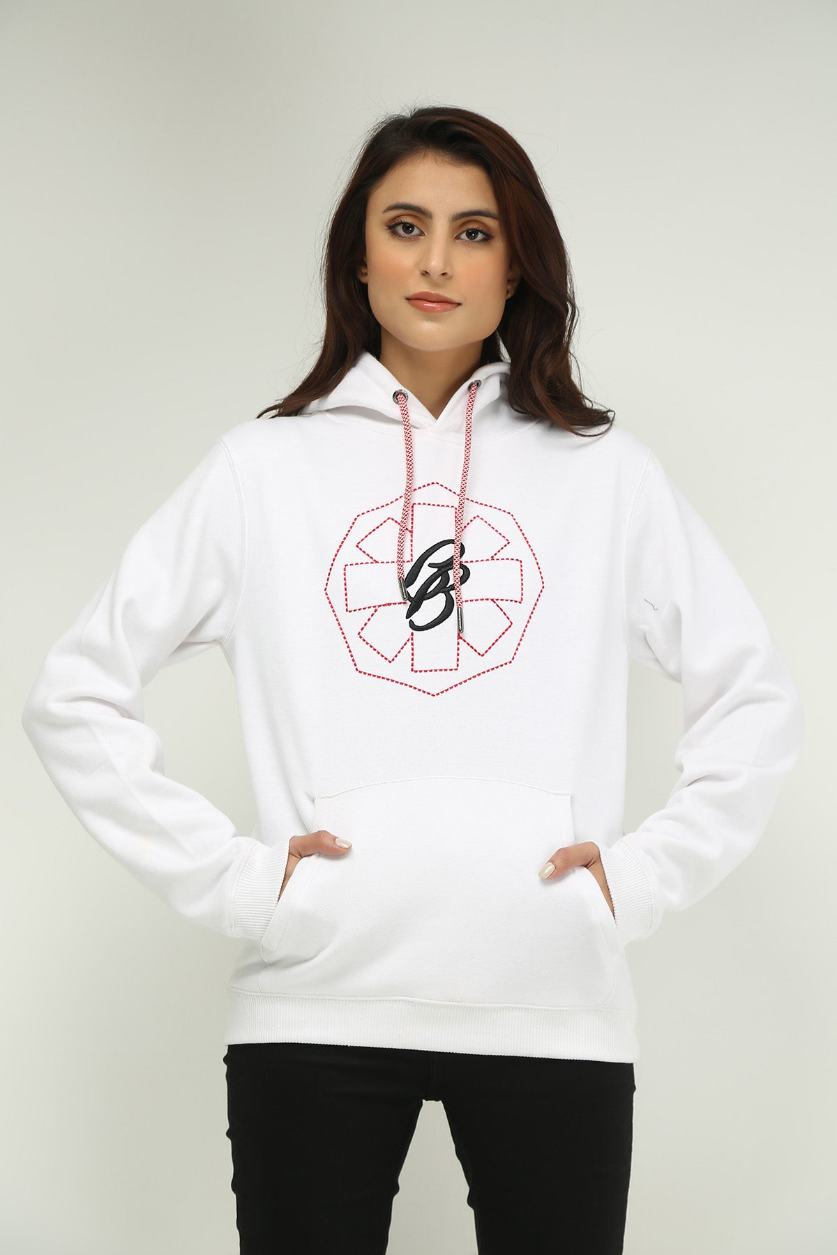 UNISEX EMBROIDERED HOODIE - Brackets