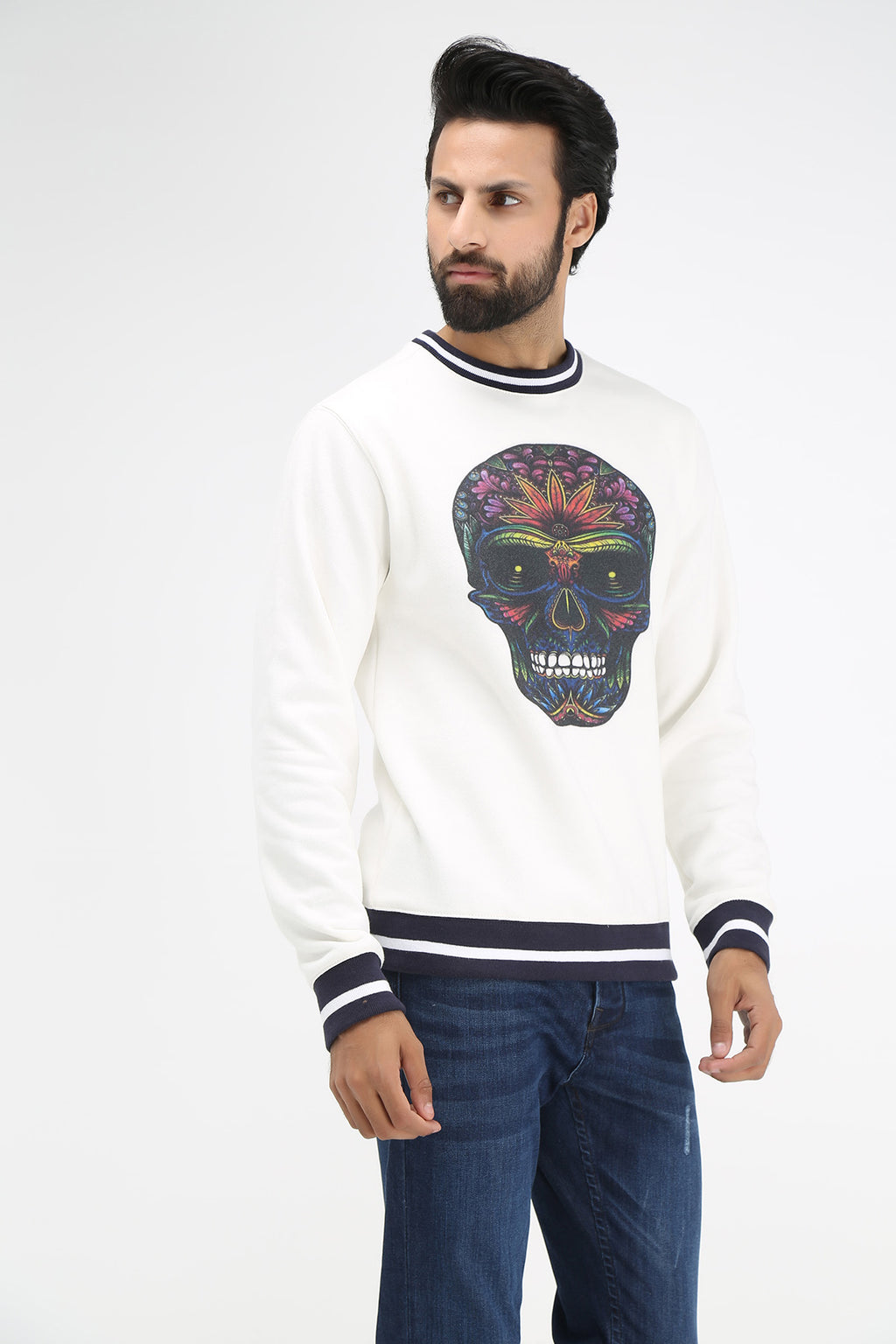 TIPPING RIB SWEATSHIRT - Brackets