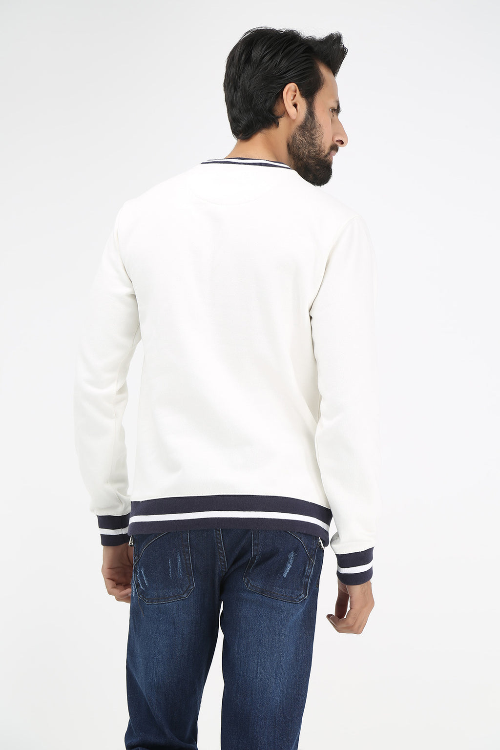 TIPPING RIB SWEATSHIRT - Brackets