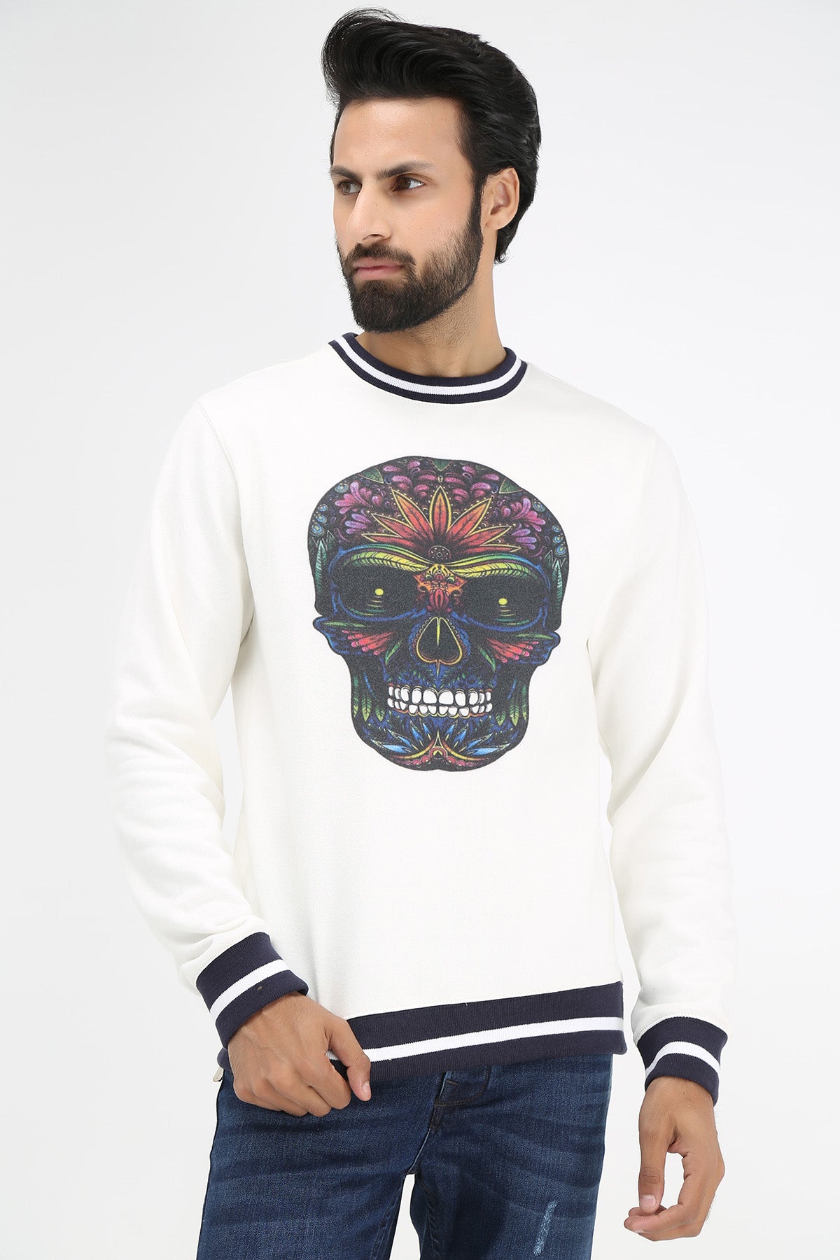 TIPPING RIB SWEATSHIRT - Brackets Main image