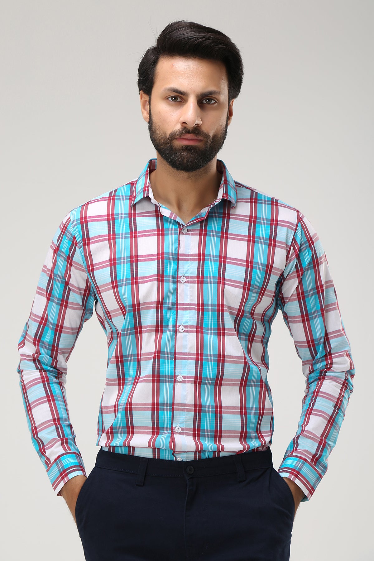 CHECKERED CASUAL SHIRT - Brackets Main image